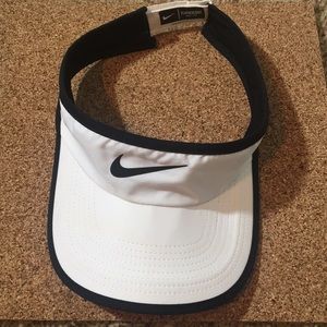 Nike White Visor Hat